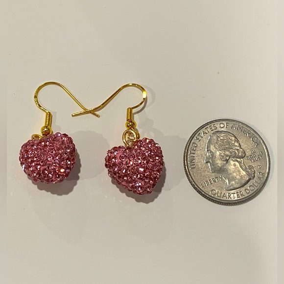 💖3 for$23❤️NWT💖Heart Rhinestone Earrings- Perfect for Valentine’s Day! - Picture 5 of 5